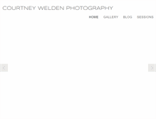 Tablet Screenshot of courtneyweldenphotography.com